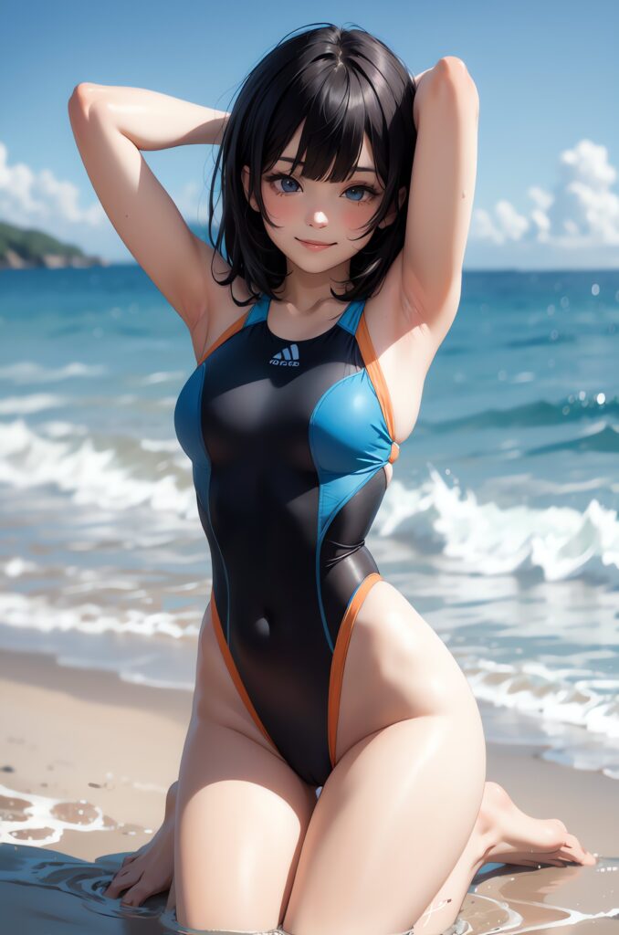 海滩泳装美女