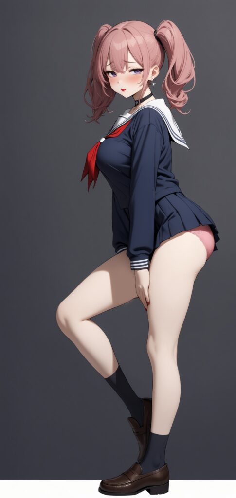 この制服のスカート短すぎなんだよね……